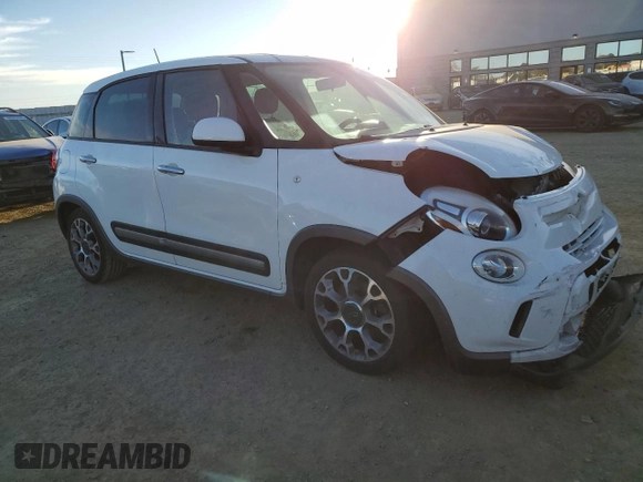 2014 FIAT 500L Trekking with VIN ZFBCFADH3EZ003868, listed as a Copart auction lot 88473055 with 102,132 mi miles and Salvage Title. Bid and sale history available at DreamBid. Image 4.