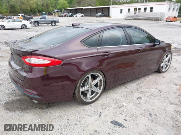 2013 Ford Fusion SE with VIN 3FA6P0H71DR321516, listed as a IAAI auction lot 42043293 with 106,659 mi miles. Bid and sale history available at carsss.com. Image 4.
