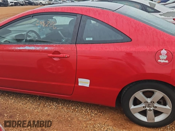 2008 Honda Civic Cpe EX with VIN 2HGFG12878H537522, listed as a Copart auction lot 49780225 with 246,226 mi miles and Salvage Title. Bid and sale history available at carsss.com. Image 12.