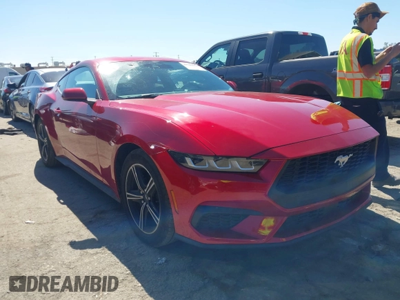 2024 Ford Mustang EcoBoost with VIN 1FA6P8TH9R5145596, listed as a IAAI auction lot 41703151 with 5,912 mi miles. Bid and sale history available at carsss.com. Image 1.