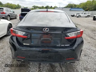 2015 Lexus RC 350 with VIN JTHSE5BC6F5001422, listed as a Copart auction lot 65843974 with 198,583 mi miles and Salvage Title. Bid and sale history available at carsss.com. Image 6.