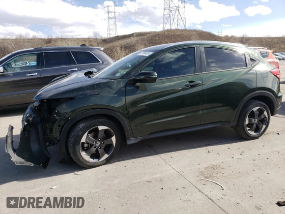 2018 Honda HR-V EX-L with VIN 3CZRU6H70JM701159, listed as a Copart auction lot 47789435 with 28,972 mi miles and Salvage Title. Bid and sale history available at carsss.com. Image 1.