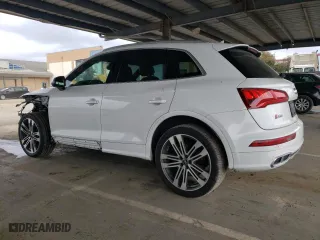 2018 Audi SQ5 Premium Plus with VIN WA1A4AFY8J2111651, listed as a Copart auction lot 50402175 with 121,065 mi miles and Salvage Title. Bid and sale history available at carsss.com. Image 2.