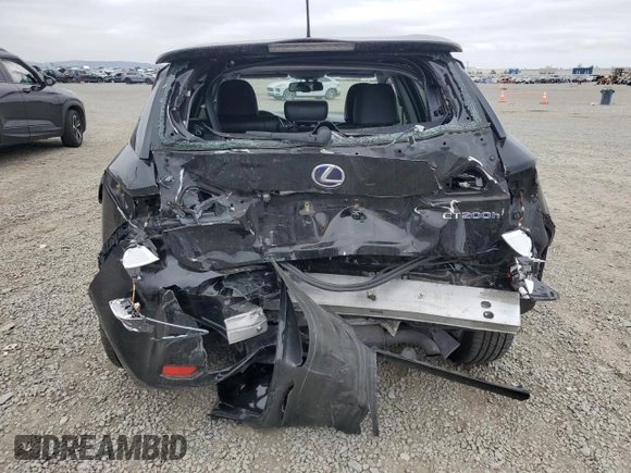 2011 Lexus CT 200h with VIN JTHKD5BH6B2029571, listed as a Copart auction lot 55640485 with 182,372 mi miles and Salvage Title. Bid and sale history available at DreamBid. Image 6.