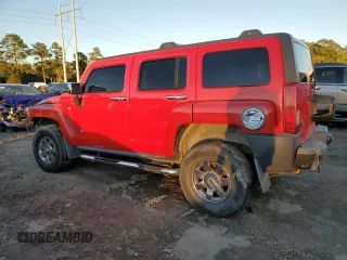 2007 Hummer H3 SUV with VIN 5GTDN13E278185639, listed as a Copart auction lot 80929864 with 268,989 mi miles and Salvage Title. Bid and sale history available at DreamBid. Image 2.