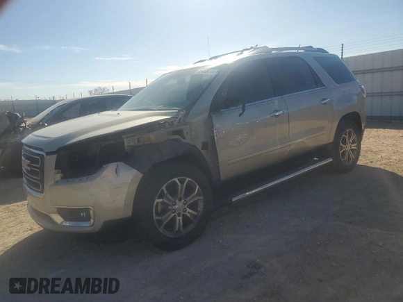 2014 GMC Acadia SLT z VIN 1GKKRRKD7EJ366045, wystawiony jako Copart lot #85463414 z przebiegiem 114 939 mil mil oraz Czysty tytuł • Clean title. Historia ofert i sprzedaży dostępna na DreamBid. Obrazek 1.