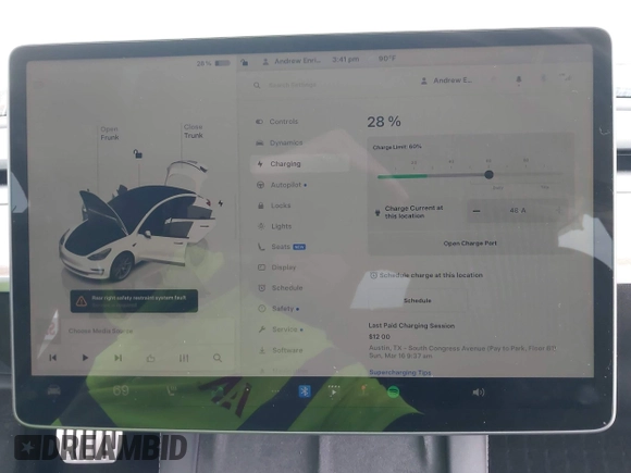 2023 Tesla Model 3 Performance z VIN 5YJ3E1EC8PF487550, wystawiony jako IAAI lot #42093712 z przebiegiem 27 305 mil mil oraz . Historia ofert i sprzedaży dostępna na DreamBid. Obrazek 18.