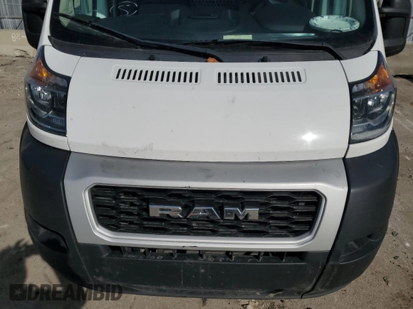 2019 Ram ProMaster Cargo with VIN 3C6URVHG7KE564848, listed as a Copart auction lot 47746845 with 123,181 mi miles and Clean Title. Bid and sale history available at DreamBid. Image 11.