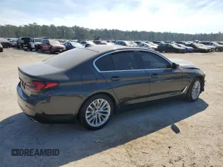 2021 BMW 5 Series 530i xDrive with VIN WBA13BJ02MCF10036, listed as a Copart auction lot 46455725 with Not Provided miles and Salvage Title. Bid and sale history available at carsss.com. Image 3.