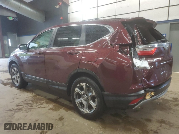 2019 Honda CR-V EX with VIN 2HKRW2H52KH662962, listed as a Copart auction lot 55808015 with 10,899 mi miles and Salvage Title. Bid and sale history available at DreamBid. Image 2.