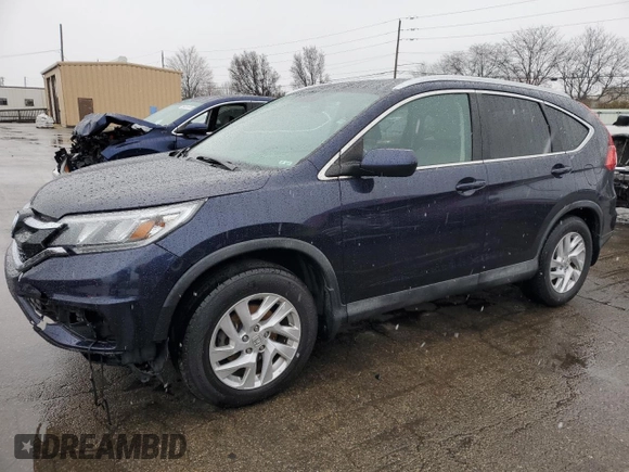2015 Honda CR-V EX-L with VIN 2HKRM3H75FH501461, listed as a Copart auction lot 85901324 with 105,650 mi miles and Salvage Title. Bid and sale history available at carsss.com. Image 1.