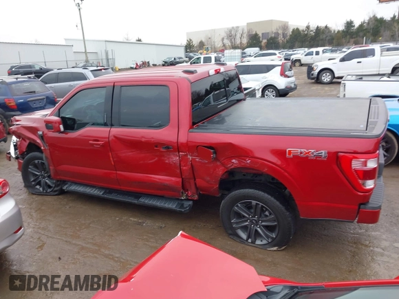 2023 Ford F-150 XL with VIN 1FTFW1E83PFA42070, listed as a IAAI auction lot 41520844 with 25,884 mi miles. Bid and sale history available at carsss.com. Image 14.