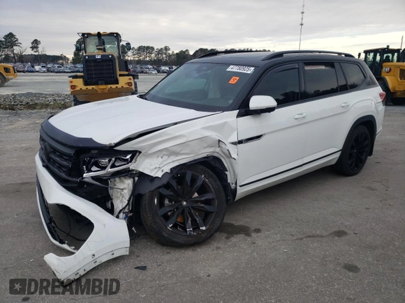 2021 Volkswagen Atlas SEL Premium R-Line z VIN 1V2FR2CA2MC558791, wystawiony jako Copart lot #47780925 z przebiegiem 79 521 mil mil oraz Szkoda całkowita • Salvage title. Historia ofert i sprzedaży dostępna na DreamBid. Obrazek 1.