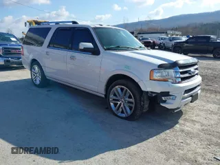 2015 Ford Expedition Max Limited with VIN 1FMJK1KT7FEF49326, listed as a IAAI auction lot 41876662 with 53,587 mi miles. Bid and sale history available at carsss.com. Image 1.