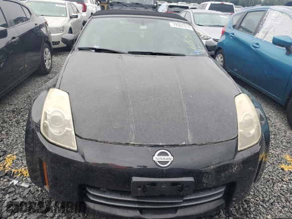 2006 Nissan 350Z Touring with VIN JN1AZ36A56M480374, listed as a Copart auction lot 74507314 with Not Provided miles and Salvage Title. Bid and sale history available at DreamBid. Image 5.