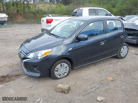 2024 Mitsubishi Mirage ES with VIN ML32AUHJ3RH021677, listed as a IAAI auction lot 41837756 with 23295 miles. Bid and sale history available at carsss.com. Image 18.