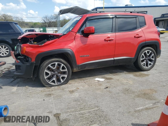 2015 Jeep Renegade Latitude z VIN ZACCJBBT0FPB68533, wystawiony jako Copart lot #51343165 z przebiegiem 157 123 mil mil oraz Szkoda całkowita • Salvage title. Historia ofert i sprzedaży dostępna na DreamBid. Obrazek 1.