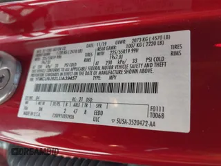 2020 Ford Escape Titanium z VIN 1FMCU9J92LUA39457, wystawiony jako IAAI lot #42222441 z przebiegiem 107 148 mil mil oraz . Historia ofert i sprzedaży dostępna na DreamBid. Obrazek 9.