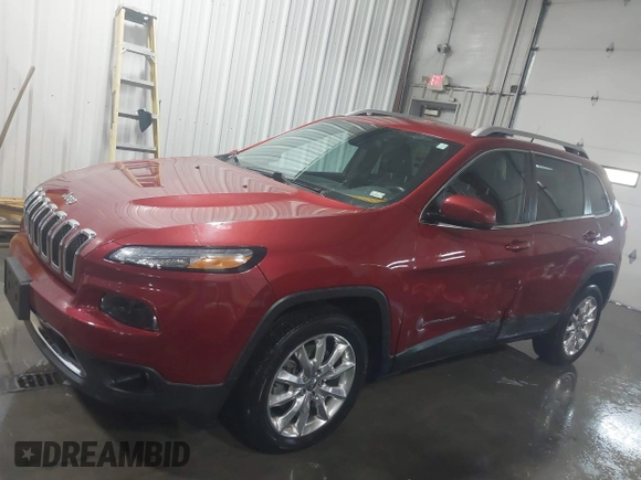2015 Jeep Cherokee Limited with VIN 1C4PJLDS0FW585595, listed as a IAAI auction lot 41371621 with 102,108 mi miles and . Bid and sale history available at DreamBid. Image 14.