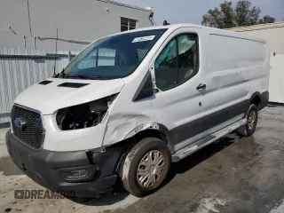2023 Ford Transit Cargo with VIN 1FTBR1Y82PKB56604, listed as a Copart auction lot 50419485 with 24,546 mi miles and Clean Title. Bid and sale history available at carsss.com. Image 1.