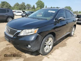 2011 Lexus RX 450h z VIN JTJBC1BA3B2422733, wystawiony jako Copart lot #59853875 z przebiegiem 220 727 mil mil oraz Szkoda całkowita • Salvage title. Historia ofert i sprzedaży dostępna na DreamBid. Obrazek 1.