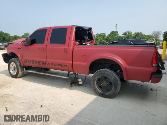 2005 Ford F-250 XL with VIN 1FTSW21P45EB41632, listed as a Copart auction lot 59676215 with 251,452 mi miles and Salvage title. Bid and sale history available at DreamBid. Image 2.