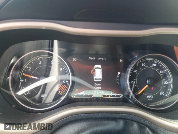 2015 Jeep Cherokee Limited with VIN 1C4PJMDB1FW736756, listed as a Copart auction lot 48815455 with 167,819 mi miles and Salvage Title. Bid and sale history available at DreamBid. Image 9.