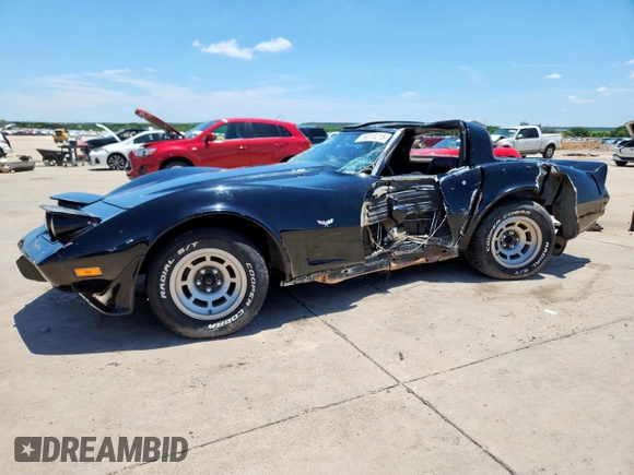 1979 Chevrolet Corvette with VIN 1Z8749S451738, listed as a Copart auction lot 59313215 with 29,000 mi miles and Salvage title. Bid and sale history available at DreamBid. Image 1.