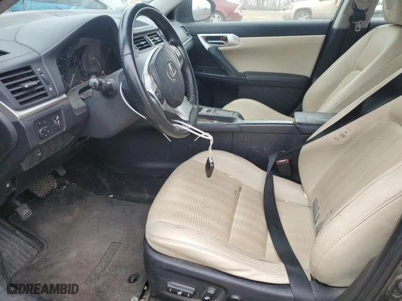 2012 Lexus CT 200h with VIN JTHKD5BH3C2072069, listed as a Copart auction lot 49240595 with 232020 miles and Clean Title. Bid and sale history available at carsss.com. Image 7.