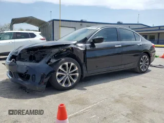 2014 Honda Accord Sport with VIN 1HGCR2F55EA190687, listed as a Copart auction lot 52966815 with 147,689 mi miles and Salvage Title. Bid and sale history available at DreamBid. Image 1.