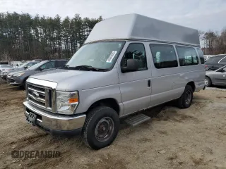 2013 Ford Econoline Cargo Commercial with VIN 1FTNS2EW8DDA83846, listed as a Copart auction lot 46863855 with 205,259 mi miles and Clean Title. Bid and sale history available at carsss.com. Image 1.