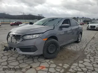 2018 Honda Civic Sedan LX with VIN 19XFC2F53JE041859, listed as a Copart auction lot 47801295 with 102,192 mi miles and Salvage Title. Bid and sale history available at carsss.com. Image 1.