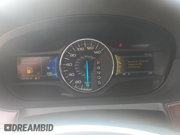 2013 Ford Edge Limited with VIN 2FMDK3KC9DBB86433, listed as a Copart auction lot 53741045 with 113,730 mi miles and Salvage Title. Bid and sale history available at carsss.com. Image 9.