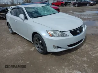 2007 Lexus IS 250 with VIN JTHCK262472019451, listed as a IAAI auction lot 41948899 with 120,637 mi miles. Bid and sale history available at carsss.com. Image 1.
