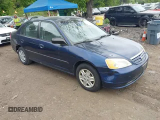 2003 Honda Civic LX z VIN 2HGES16683H505240, wystawiony jako IAAI lot #42314625 z przebiegiem 207 263 mil mil oraz . Historia ofert i sprzedaży dostępna na DreamBid. Obrazek 1.
