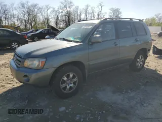 2005 Toyota Highlander with VIN JTEEP21A750069713, listed as a Copart auction lot 52018865 with 416,152 mi miles and Salvage Title. Bid and sale history available at DreamBid. Image 1.
