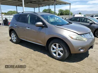 2009 Nissan Murano LE with VIN JN8AZ18W99W103084, listed as a Copart auction lot 67881514 with 183,715 mi miles and Non Repairable. Bid and sale history available at carsss.com. Image 4.