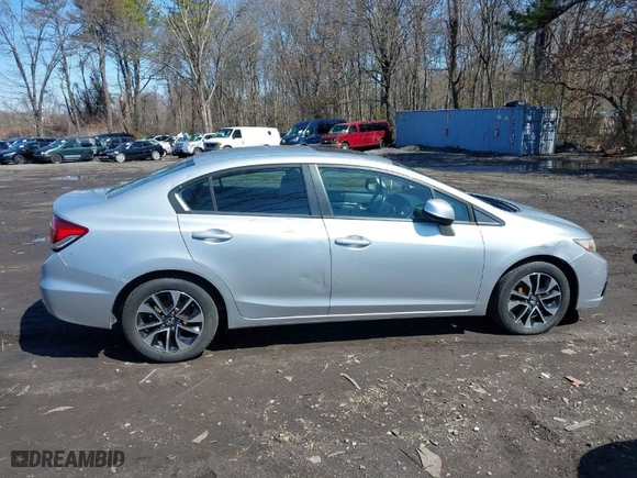 2013 Honda Civic Sdn EX-L with VIN 2HGFB2F90DH566815, listed as a IAAI auction lot 41995668 with 147,631 mi miles. Bid and sale history available at carsss.com. Image 13.