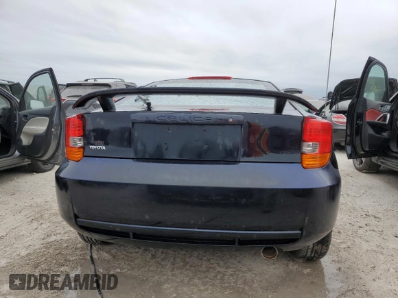 2002 Toyota Celica GT with VIN JTDDR32T020116513, listed as a Copart auction lot 75231274 with 0 mi miles and Non Repairable. Bid and sale history available at carsss.com. Image 6.