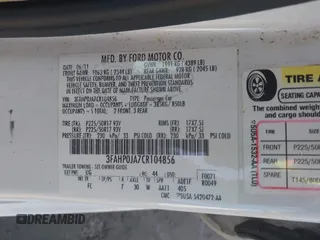 2012 Ford Fusion SEL z VIN 3FAHP0JA7CR104856, wystawiony jako IAAI lot #41816591 z przebiegiem 195 612 mil mil oraz . Historia ofert i sprzedaży dostępna na DreamBid. Obrazek 9.