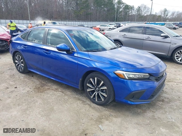 2022 Honda Civic Sedan EX with VIN 2HGFE1F70NH323524, listed as a IAAI auction lot 41541013 with 9,305 mi miles. Bid and sale history available at carsss.com. Image 1.