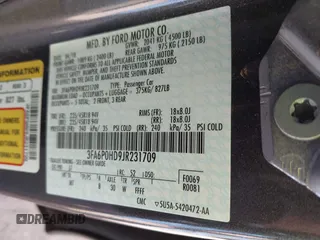 2018 Ford Fusion SE with VIN 3FA6P0HD9JR231709, listed as a IAAI auction lot 42062198 with 65,971 mi miles and . Bid and sale history available at carsss.com. Image 9.