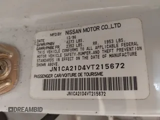 1997 Nissan Maxima GXE с VIN JN1CA21D4VT215672, выставлен на аукционе IAAI как лот 42479487 с пробегом 257 178 миль миль и . История ставок и продаж доступна на DreamBid. Изображение 9.