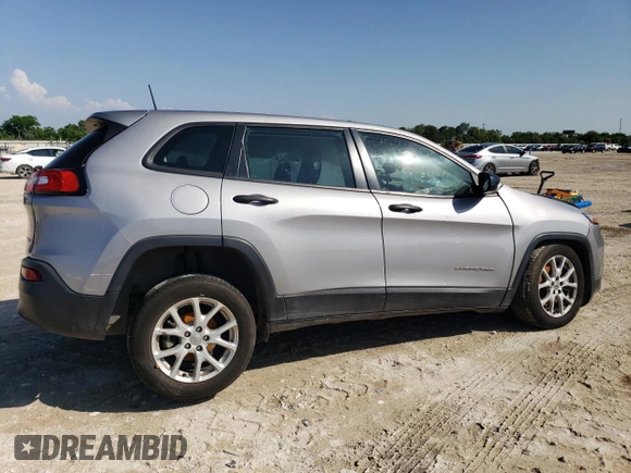 2017 Jeep Cherokee Sport z VIN 1C4PJLABXHD216407, wystawiony jako Copart lot #55977815 z przebiegiem Nie podano mil oraz Szkoda całkowita • Salvage title. Historia ofert i sprzedaży dostępna na DreamBid. Obrazek 3.