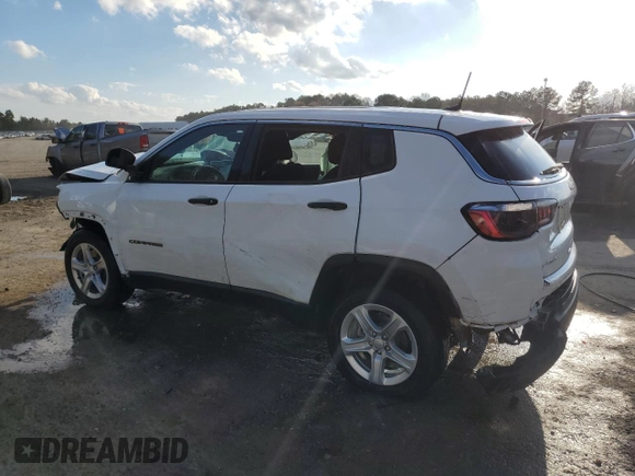 2023 Jeep Compass Sport with VIN 3C4NJDAN7PT547994, listed as a Copart auction lot 44040825 with 35,148 mi miles and Salvage title. Bid and sale history available at DreamBid. Image 2.