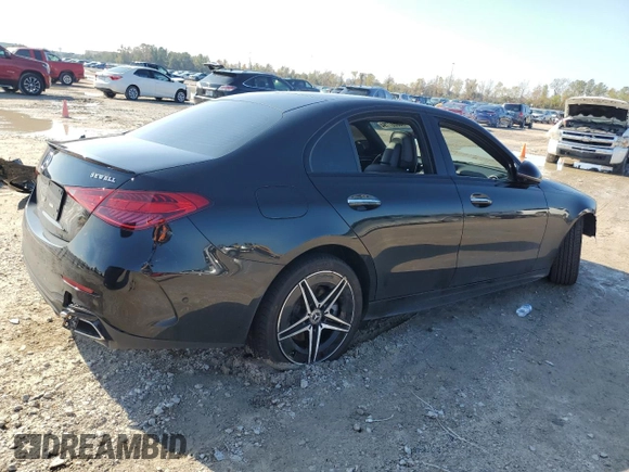 2024 Mercedes-Benz C 300 with VIN W1KAF4GB3RR228204, listed as a Copart auction lot 85807794 with 5,424 mi miles and Salvage Title. Bid and sale history available at DreamBid. Image 3.