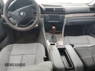 2001 BMW 7 Series 740iL with VIN WBAGH834X1DP26587, listed as a Copart auction lot 71174574 with 0 mi miles and Salvage Title. Bid and sale history available at carsss.com. Image 8.