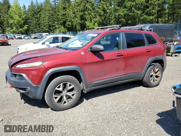 2014 Jeep Cherokee Trailhawk с VIN 1C4PJMBS8EW268056, выставлен на аукционе Copart как лот 54951885 с пробегом 111 678 миль миль и Списание • Salvage title. История ставок и продаж доступна на DreamBid. Изображение 1.