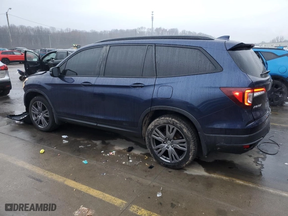 2022 Honda Pilot Sport with VIN 5FNYF6H32NB046747, listed as a Copart auction lot 84140394 with 77,885 mi miles and Salvage Title. Bid and sale history available at carsss.com. Image 2.