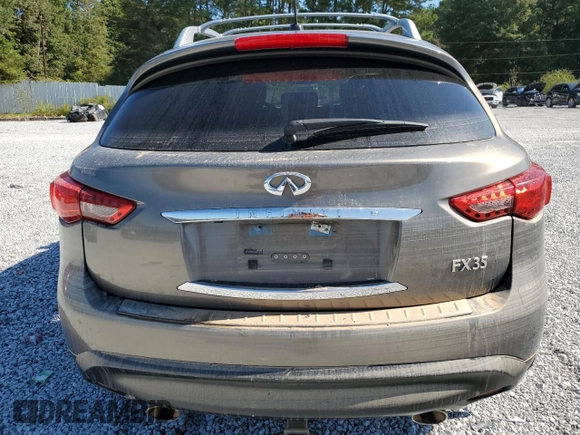 2010 Infiniti FX35 with VIN JN8AS1MW7AM852623, listed as a Copart auction lot 73722804 with 0 mi miles and Salvage Title. Bid and sale history available at carsss.com. Image 6.